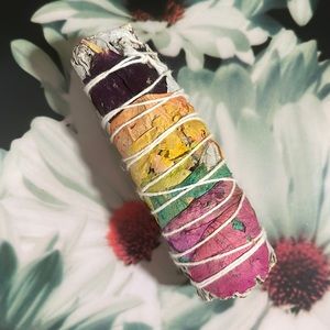 Rainbow Flowers Sage Stick